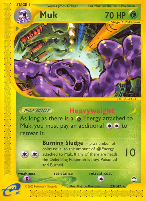 Muk (23/147) [Aquapolis] - Pokemon Single