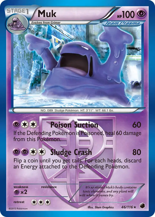 Muk (46/116) [Black & White: Plasma Freeze] - Pokemon Single