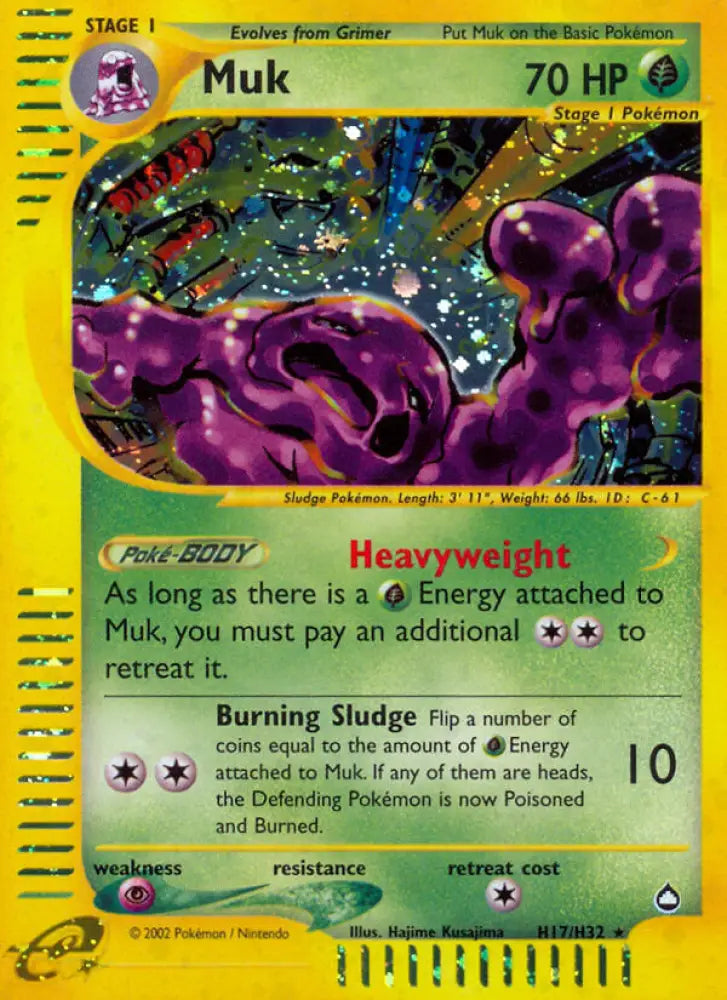 Muk (H17/H32) [Aquapolis] - Pokemon Single