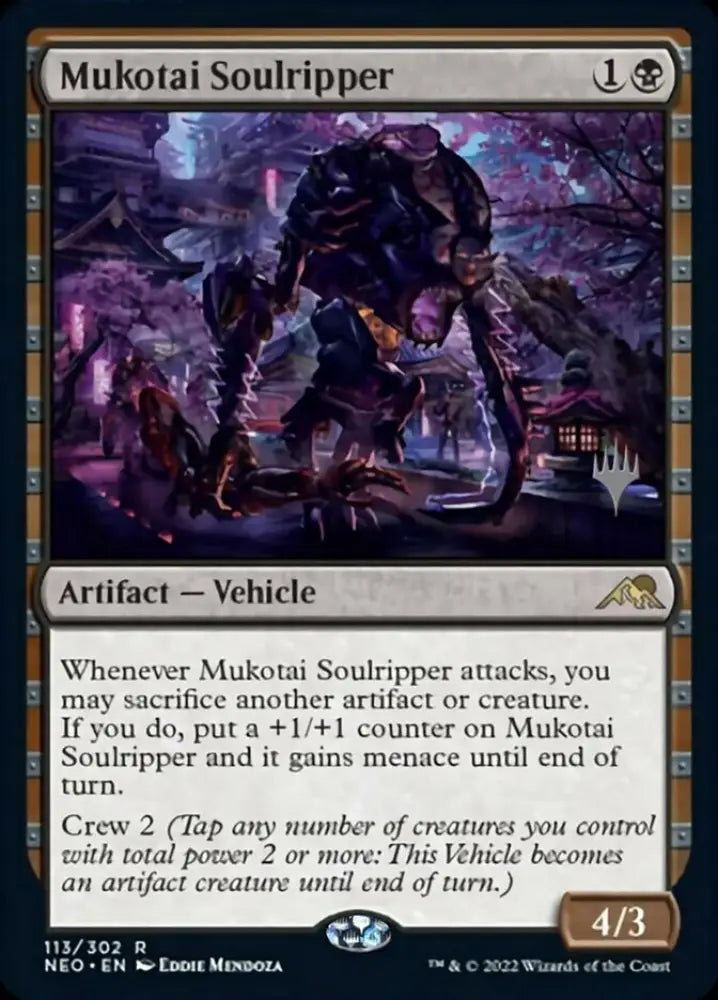 Mukotai Soulripper (Promo Pack) [Kamigawa: Neon Dynasty Promos] - MTG Single