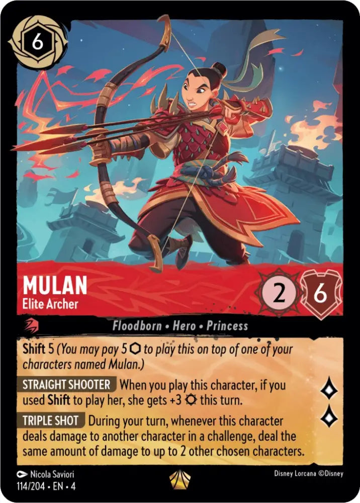 Mulan - Elite Archer (114/204) [Ursula’s Return] - Lorcana Single