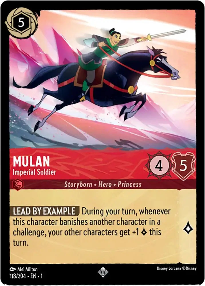 Mulan - Imperial Soldier (118/204) [The First Chapter] - Lorcana Single