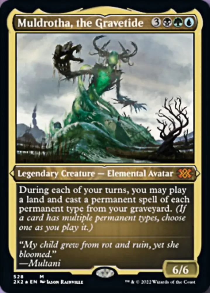 Muldrotha the Gravetide (Foil Etched) [Double Masters 2022] - MTG Single