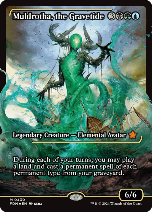 Muldrotha the Gravetide (Showcase) [Foundations] - MTG Single