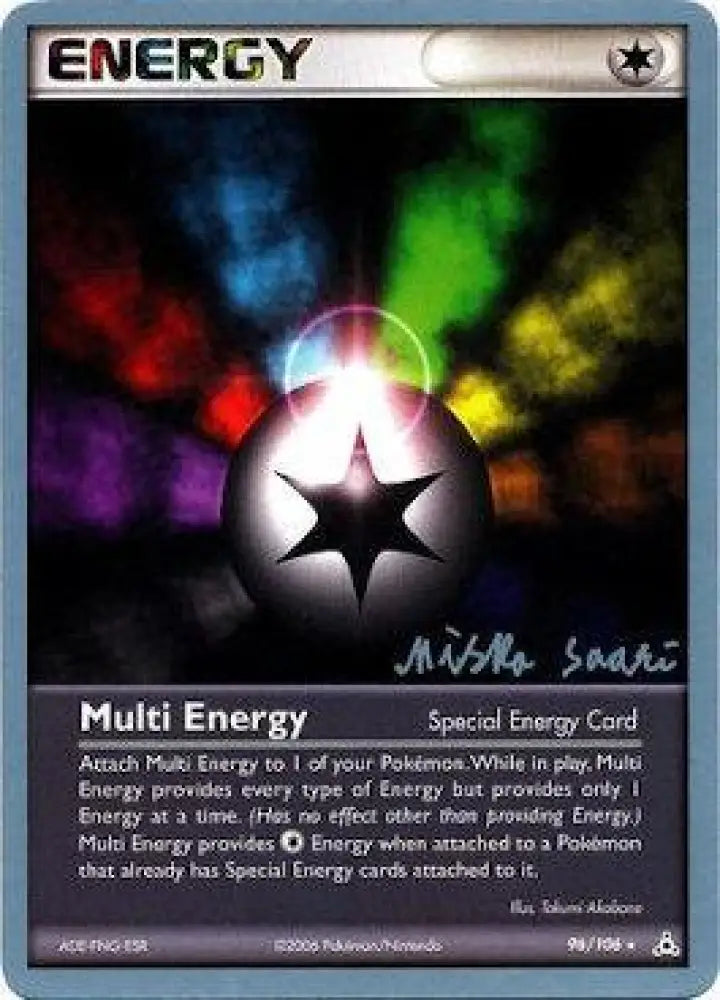Multi Energy (96/110) (Suns & Moons - Miska Saari) [World Championships 2006] - Pokemon Single
