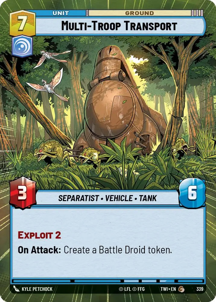 Multi-Troop Transport (Hyperspace) (339) [Twilight of the Republic] - Star Wars: Unlimited Single