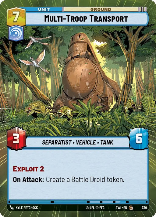 Multi-Troop Transport (Hyperspace) (339) [Twilight of the Republic] - Star Wars: Unlimited Single