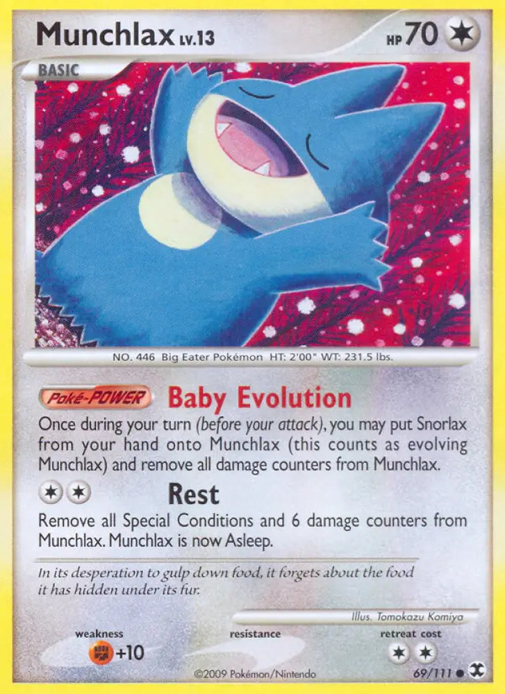 Munchlax (69/111) [Platinum: Rising Rivals] - Pokemon Single