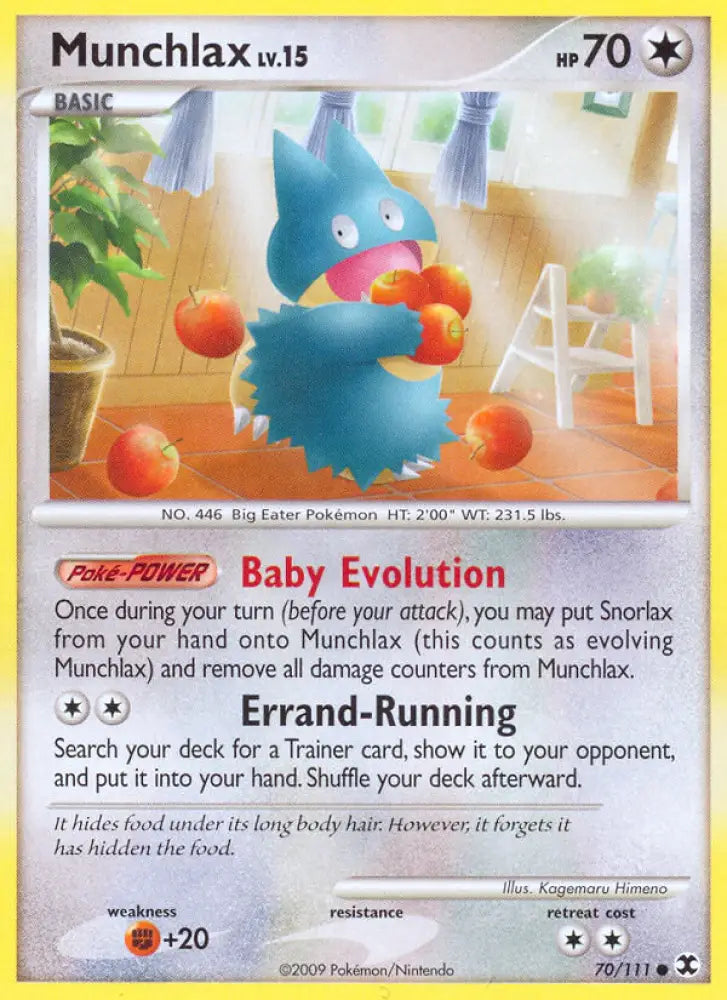 Munchlax (70/111) [Platinum: Rising Rivals] - Pokemon Single