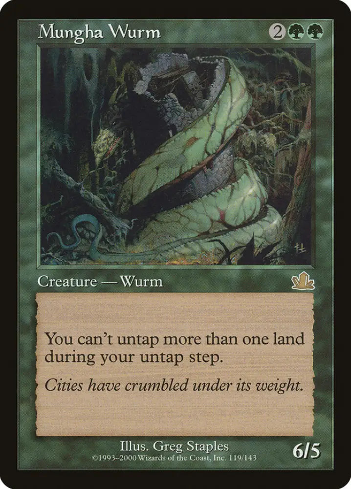 Mungha Wurm [Prophecy] - MTG Single