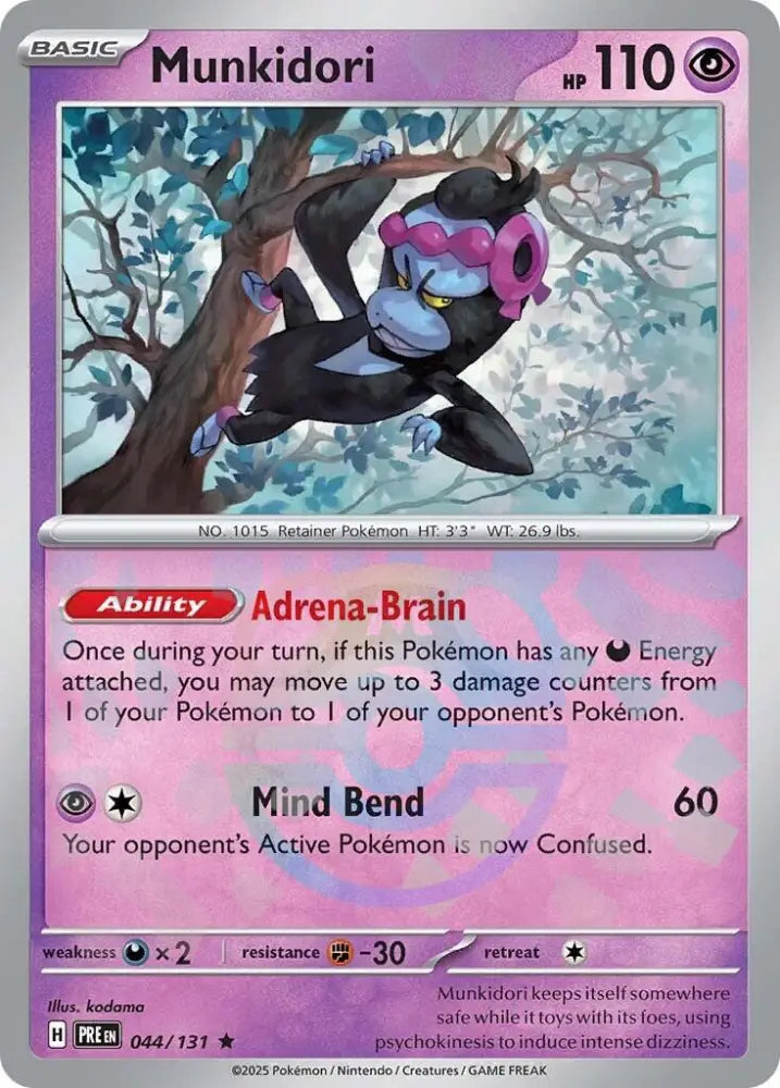 Munkidori (044/131) (Master Ball Pattern) [Scarlet & Violet: Prismatic Evolutions] - Pokemon Single