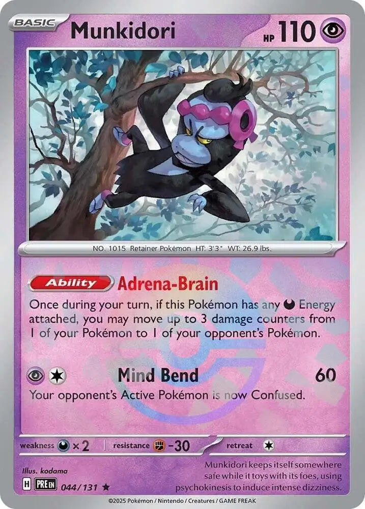 Munkidori (044/131) (Poke Ball Pattern) [Scarlet & Violet: Prismatic Evolutions] - Pokemon Single