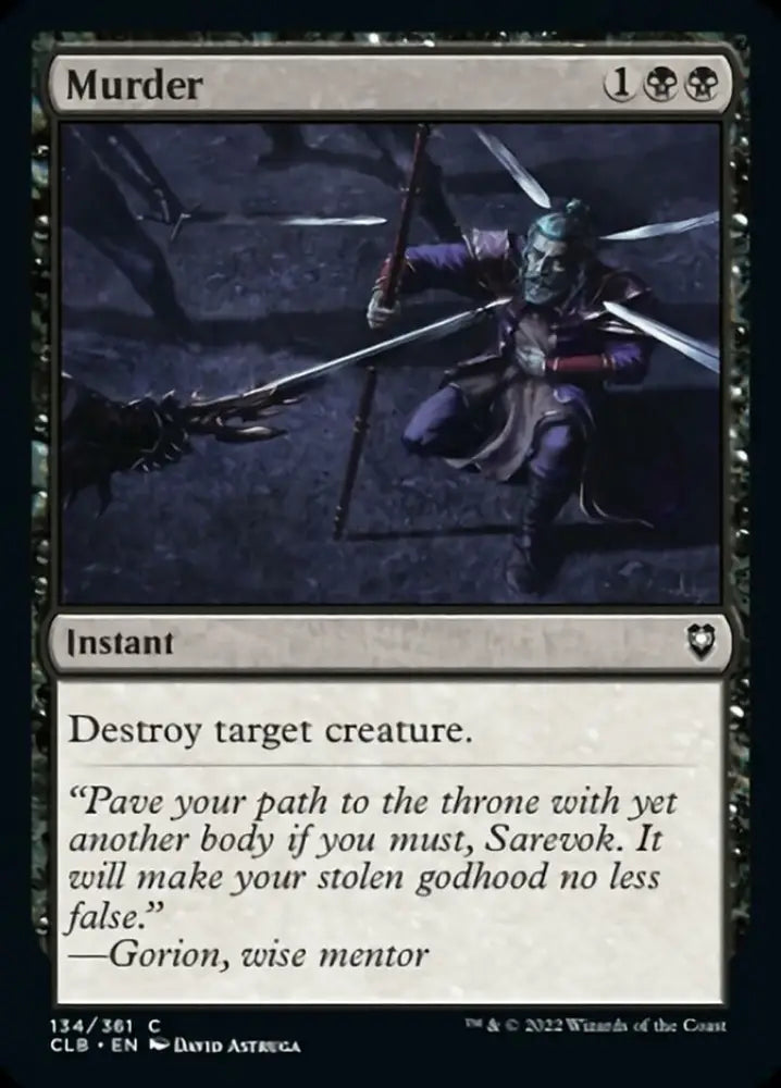 Murder [Commander Legends: Battle for Baldur’s Gate] - MTG Single