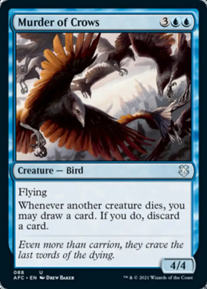 Murder of Crows [Dungeons & Dragons: Adventures in the Forgotten Realms Commander] - MTG Single