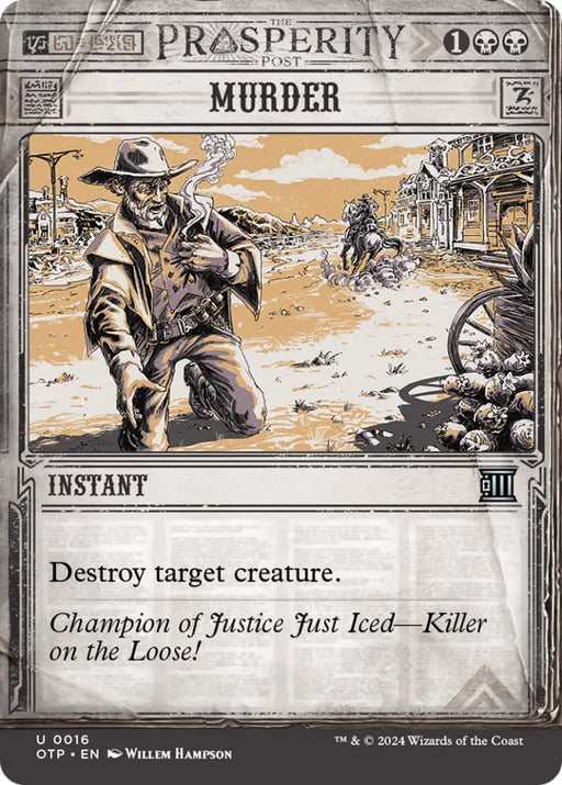 Murder [Outlaws of Thunder Junction: Breaking News] - MTG Single