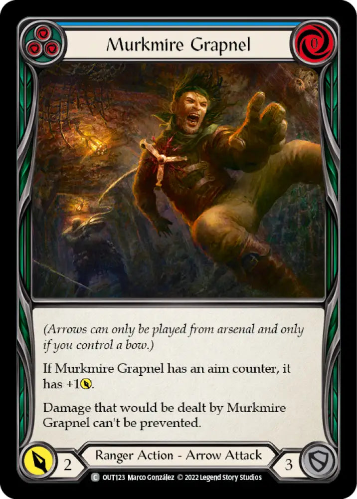 Murkmire Grapnel (Blue) [Outsiders] Rainbow Foil - Flesh And Blood Single
