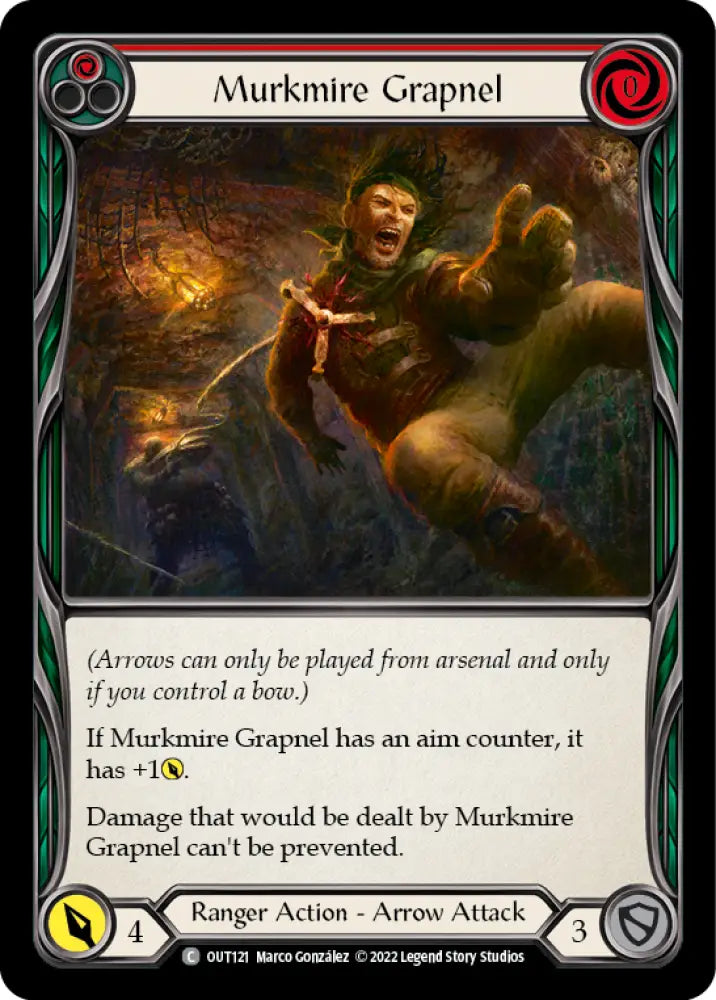 Murkmire Grapnel (Red) [Outsiders] Rainbow Foil - Flesh And Blood Single