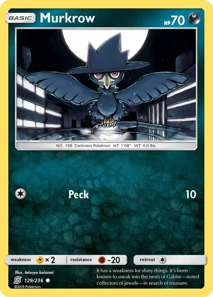 Murkrow (129/236) [Sun & Moon: Unified Minds] - Pokemon Single