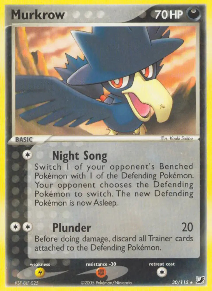 Murkrow (30/115) [EX: Unseen Forces] - Pokemon Single