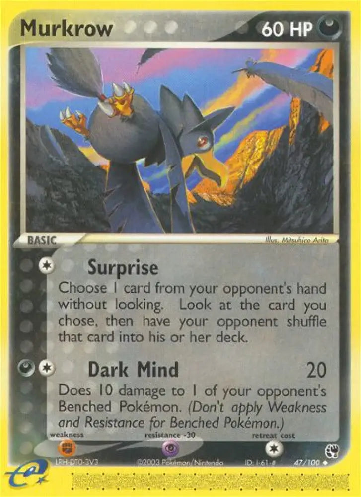 Murkrow (47/100) [EX: Sandstorm] - Pokemon Single