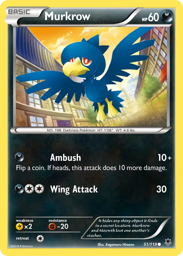 Murkrow (51/119) [XY: Phantom Forces] - Pokemon Single