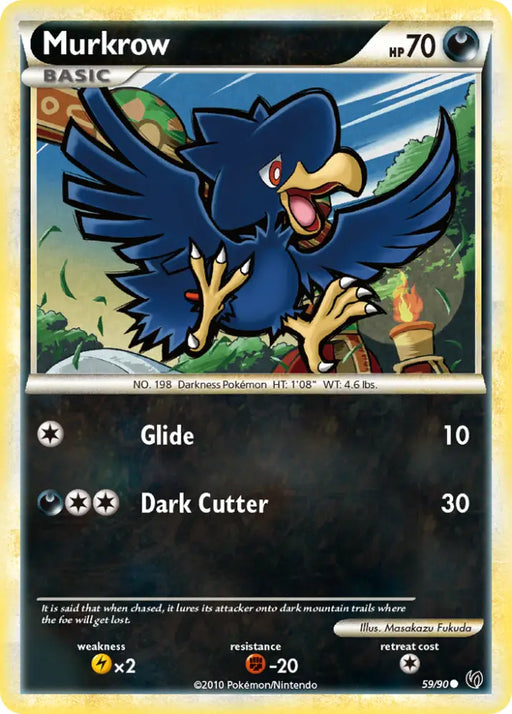 Murkrow (59/90) [HeartGold & SoulSilver: Undaunted] - Pokemon Single