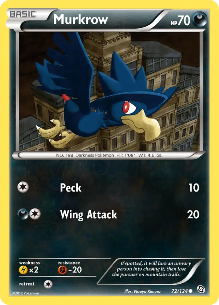 Murkrow (72/124) [Black & White: Dragons Exalted] - Pokemon Single