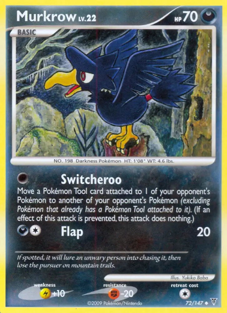 Murkrow (72/147) [Platinum: Supreme Victors] - Pokemon Single
