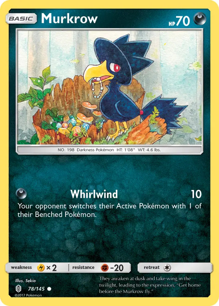 Murkrow (78/145) [Sun & Moon: Guardians Rising] - Pokemon Single