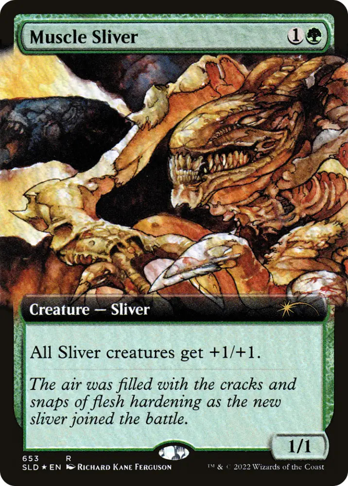 Muscle Sliver (Extended Art) [Secret Lair Drop Promos] - MTG Single