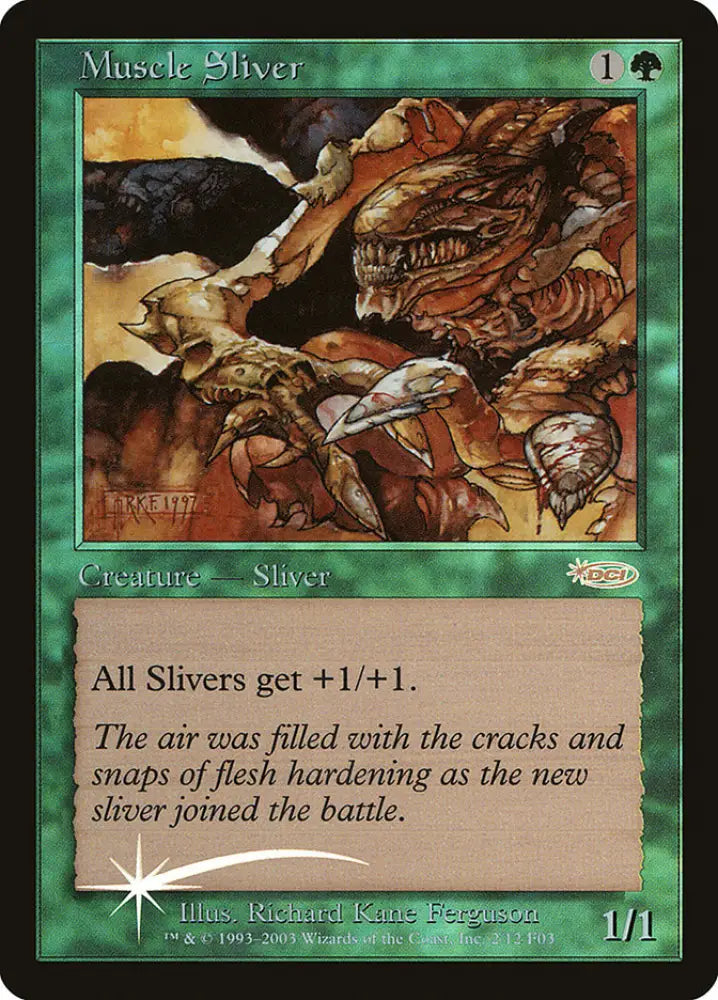 Muscle Sliver [Friday Night Magic 2003] - MTG Single