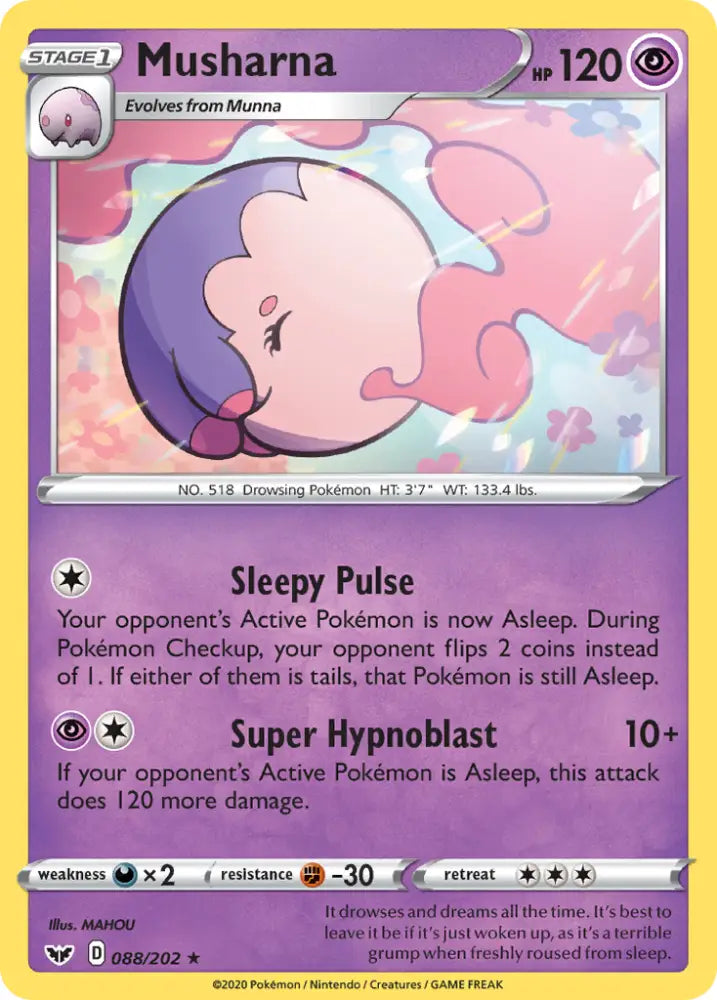 Musharna (088/202) [Sword & Shield: Base Set] - Pokemon Single