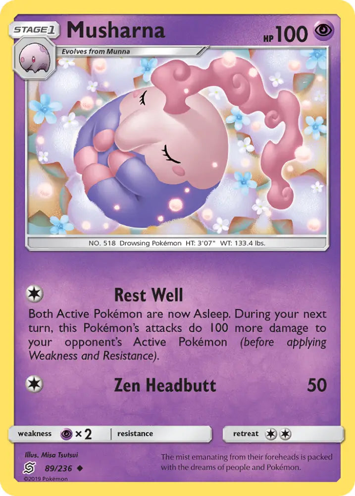 Musharna (89/236) [Sun & Moon: Unified Minds] - Pokemon Single