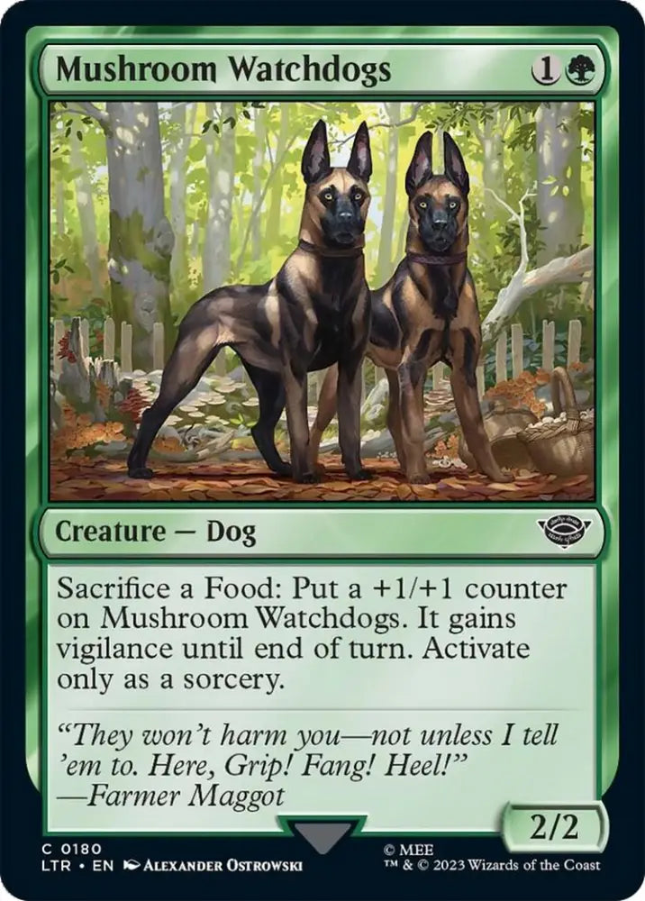 Mushroom Watchdogs [The Lord of the Rings: Tales of Middle-Earth] - MTG Single