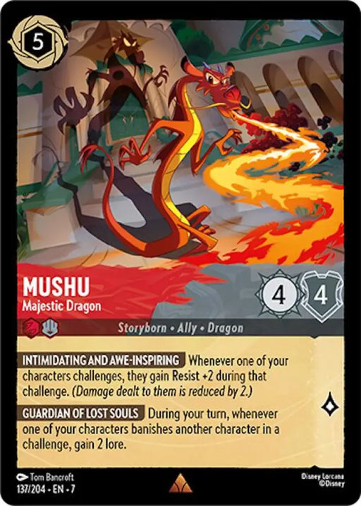 Mushu - Majestic Dragon (137/204) [Archazia’s Island] - Lorcana Single