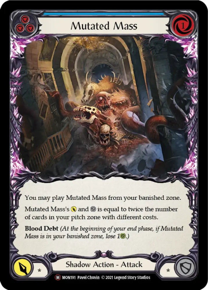 Mutated Mass [Monarch Unlimited] Unlimited Rainbow Foil - Flesh And Blood Single