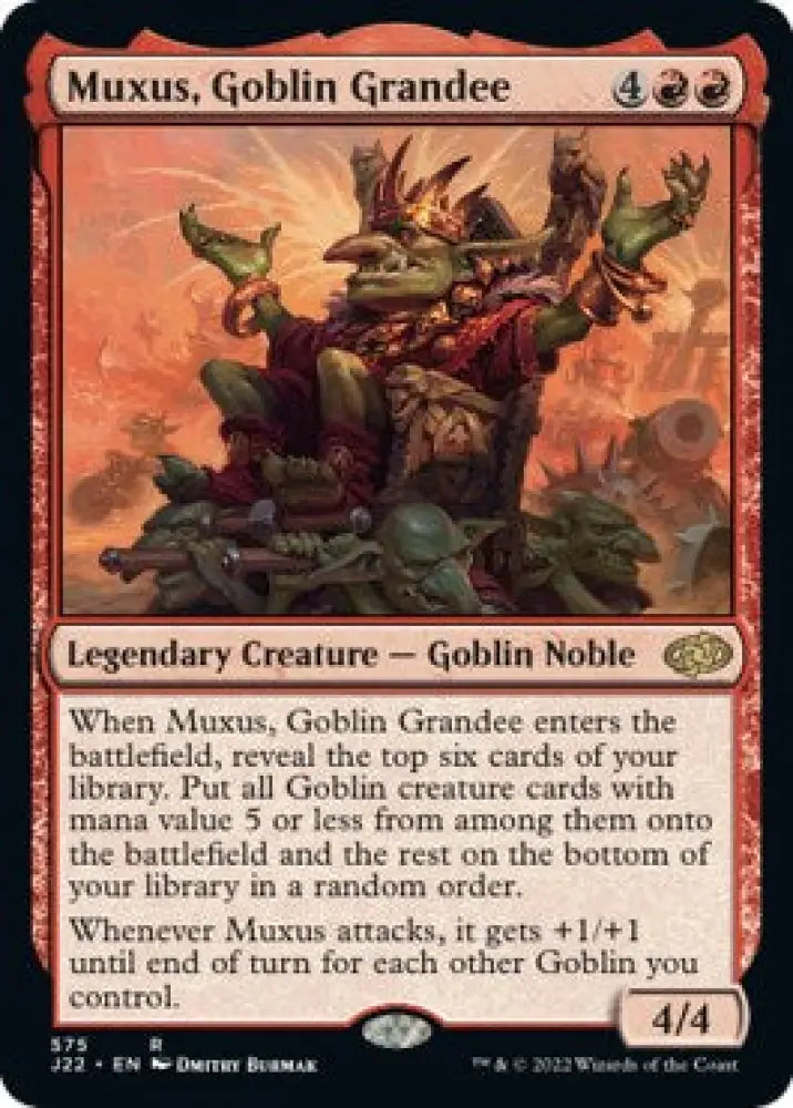 Muxus Goblin Grandee [Jumpstart 2022] - MTG Single