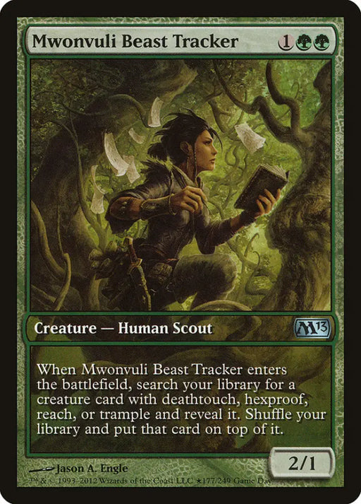 Mwonvuli Beast Tracker (Game Day) [Magic 2013 Promos] - MTG Single