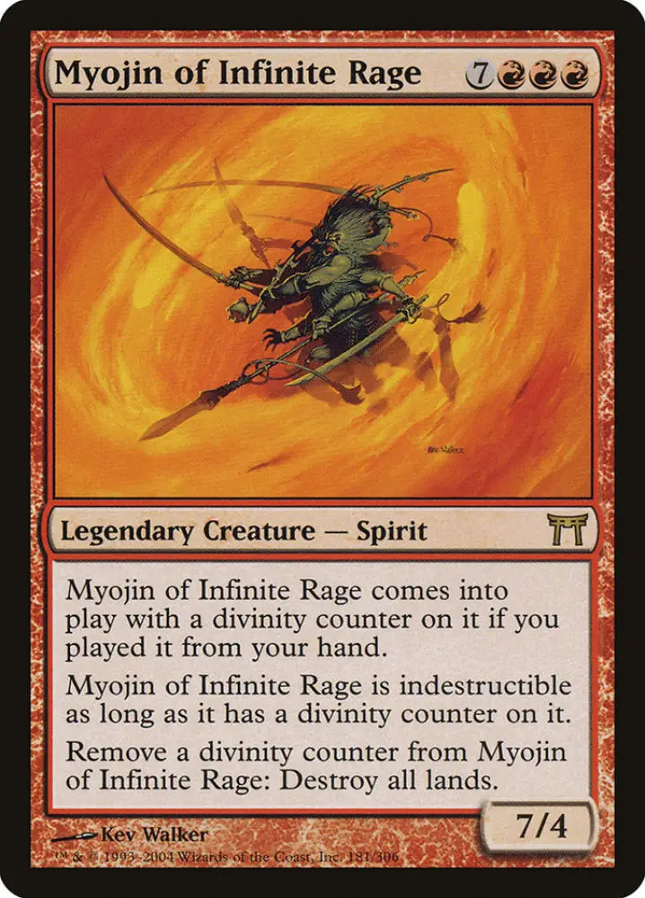 Myojin of Infinite Rage [Champions of Kamigawa] - MTG Single