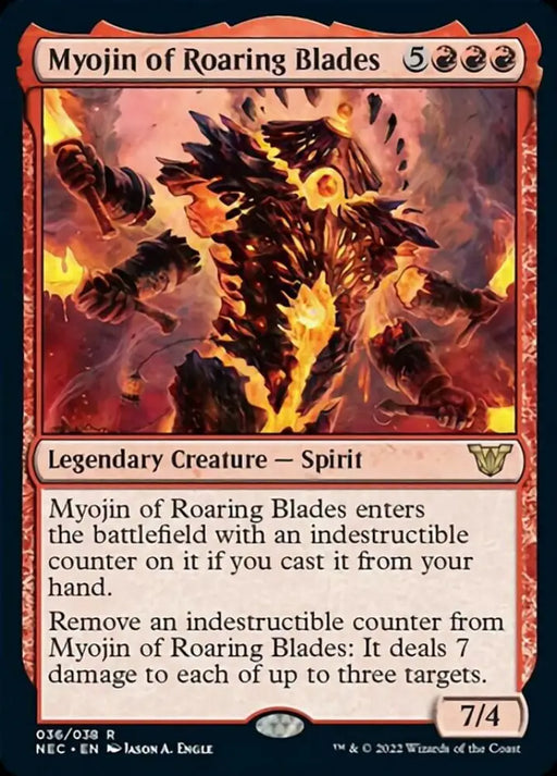 Myojin of Roaring Blades [Kamigawa: Neon Dynasty Commander] - MTG Single