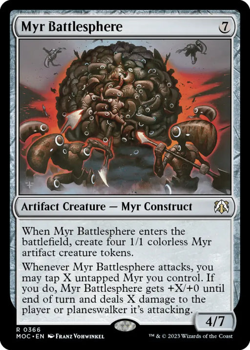 Myr Battlesphere [March of the Machine Commander] - MTG Single