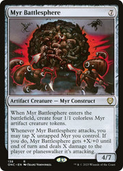 Myr Battlesphere [Phyrexia: All Will Be One Commander] - MTG Single