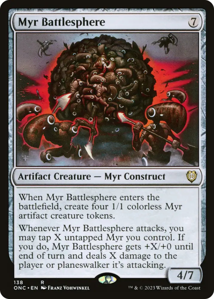 Myr Battlesphere [Phyrexia: All Will Be One Commander] - MTG Single
