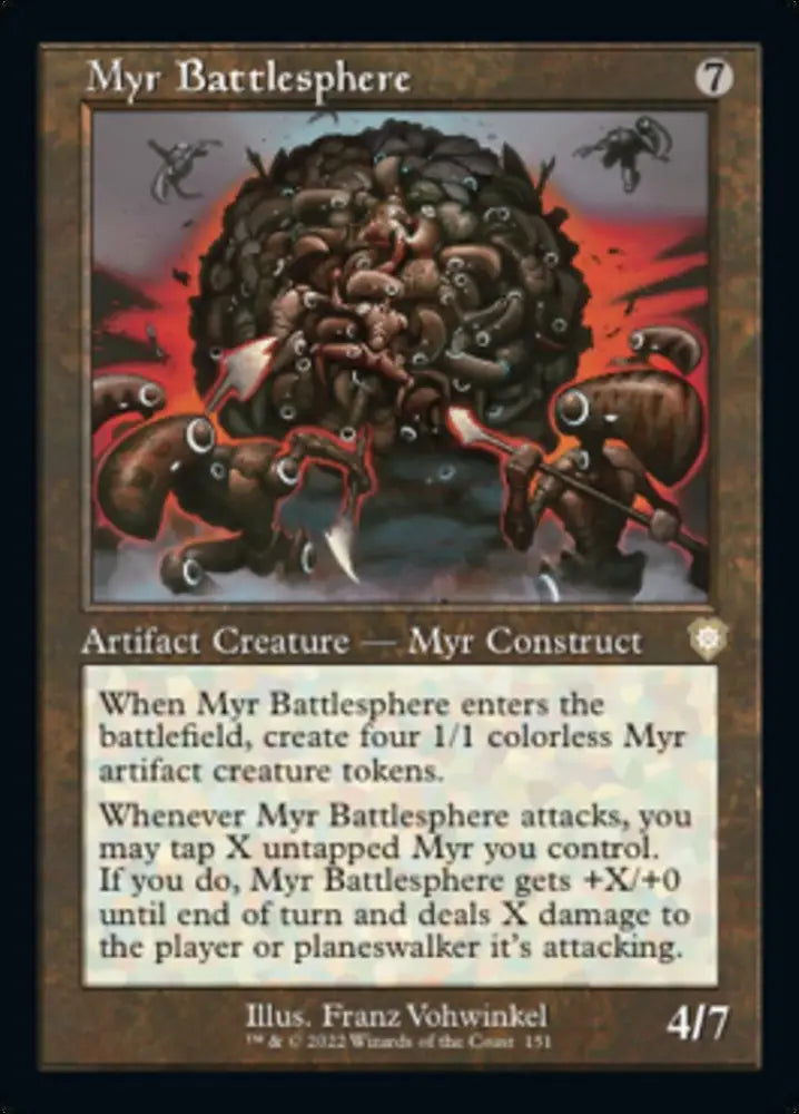 Myr Battlesphere (Retro) [The Brothers’ War Commander] - MTG Single