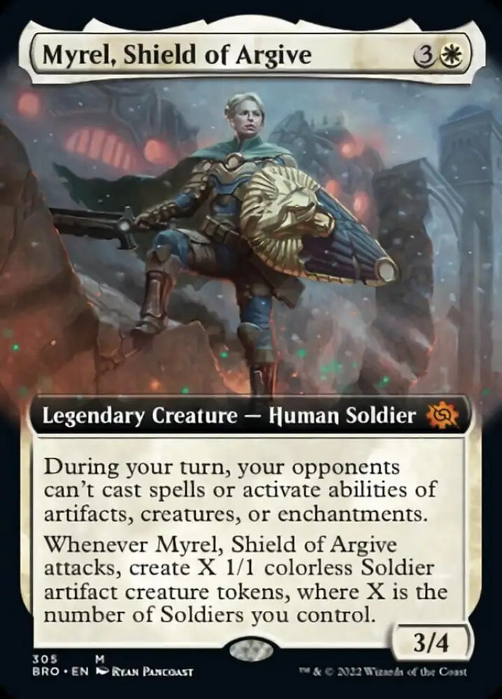 Myrel Shield of Argive (Extended Art) [The Brothers’ War] - MTG Single
