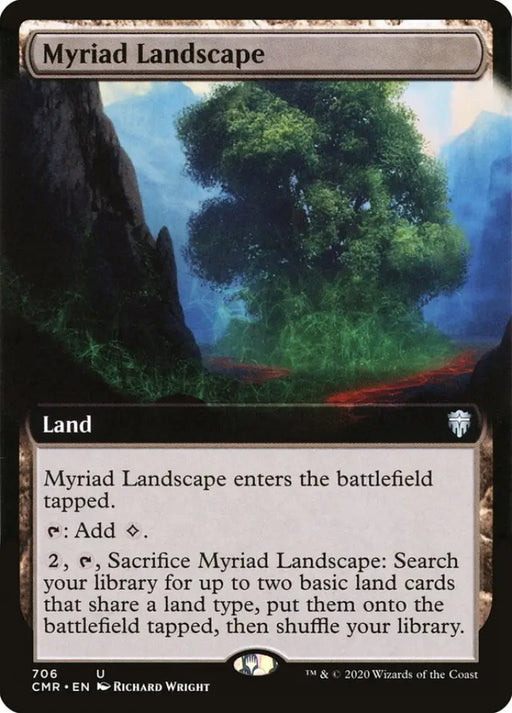 Myriad Landscape (Extended Art) [Commander Legends] - MTG Single