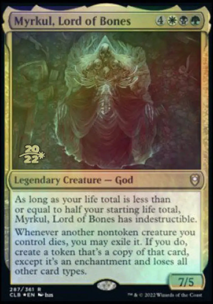 Myrkul Lord of Bones [Commander Legends: Battle for Baldur’s Gate Prerelease Promos] - MTG Single