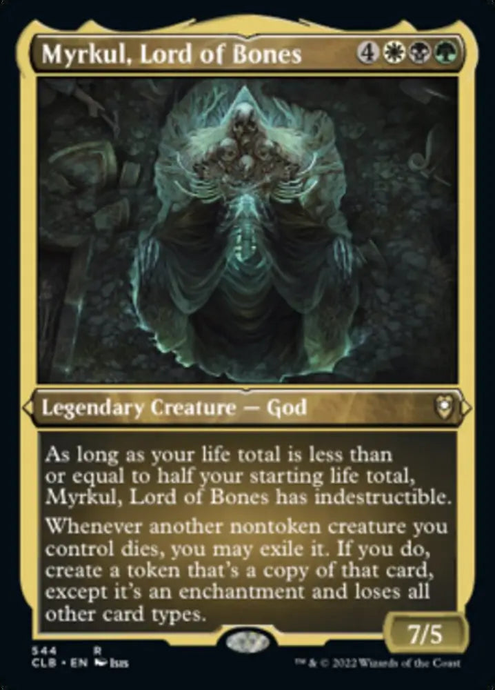 Myrkul Lord of Bones (Foil Etched) [Commander Legends: Battle for Baldur’s Gate] - MTG Single