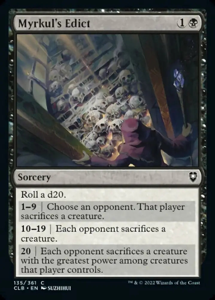 Myrkul’s Edict [Commander Legends: Battle for Baldur’s Gate] - MTG Single