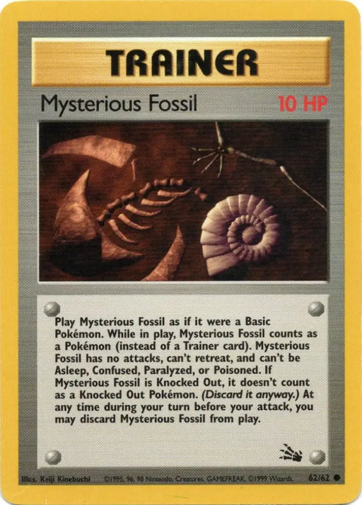 Mysterious Fossil (62/62) [Fossil Unlimited] - Pokemon Single